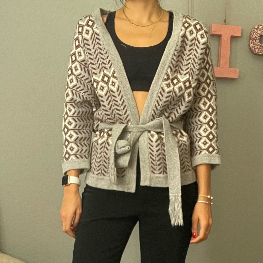 Wrap sweater